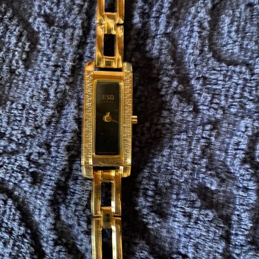 Gold tone ESQ watch